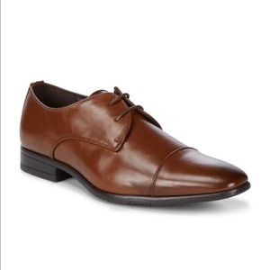 🎁 💝 New Cap Toe Shoes Size 9-10 Cognac Color